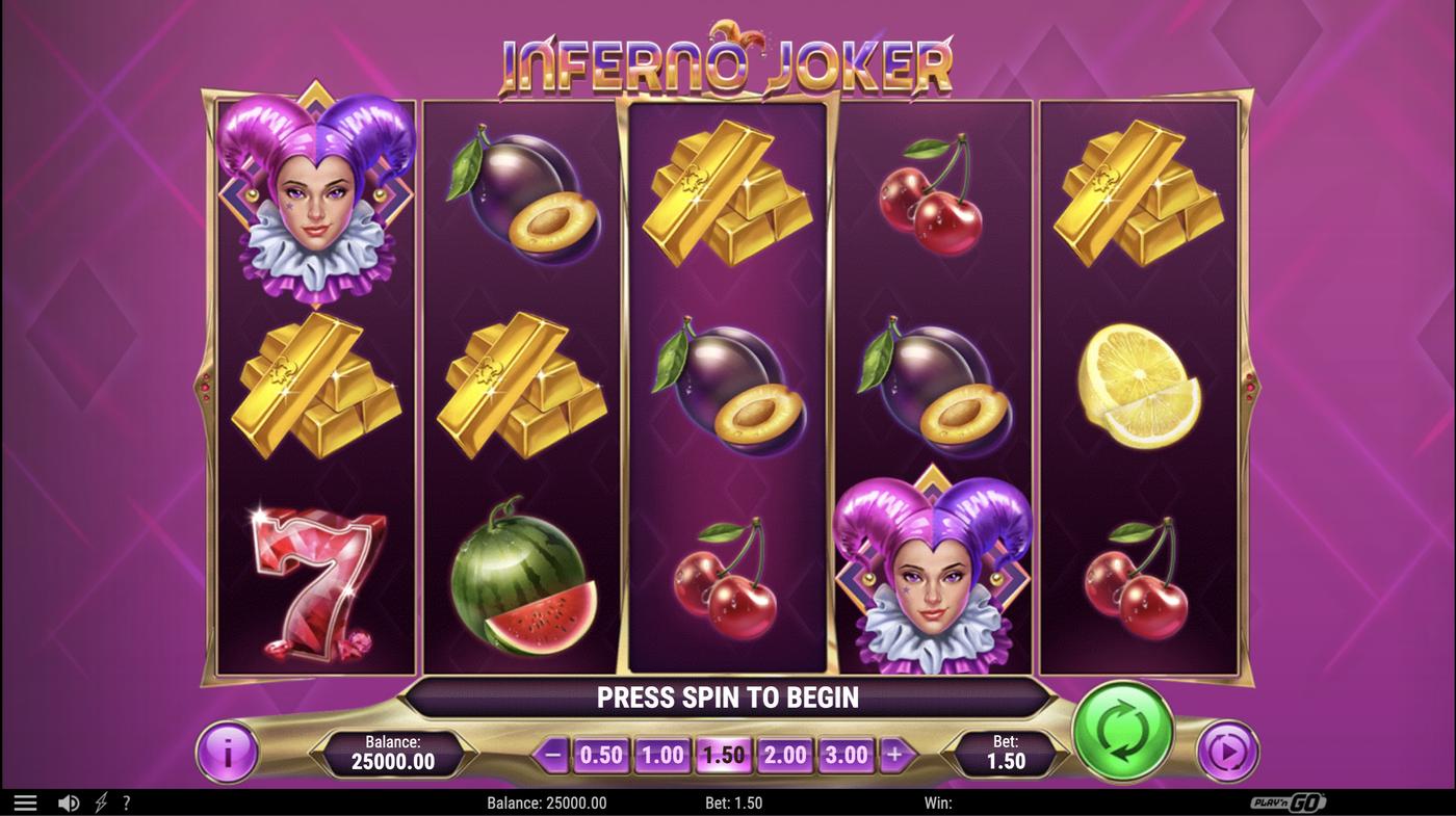 Inferno Joker: image of main menu