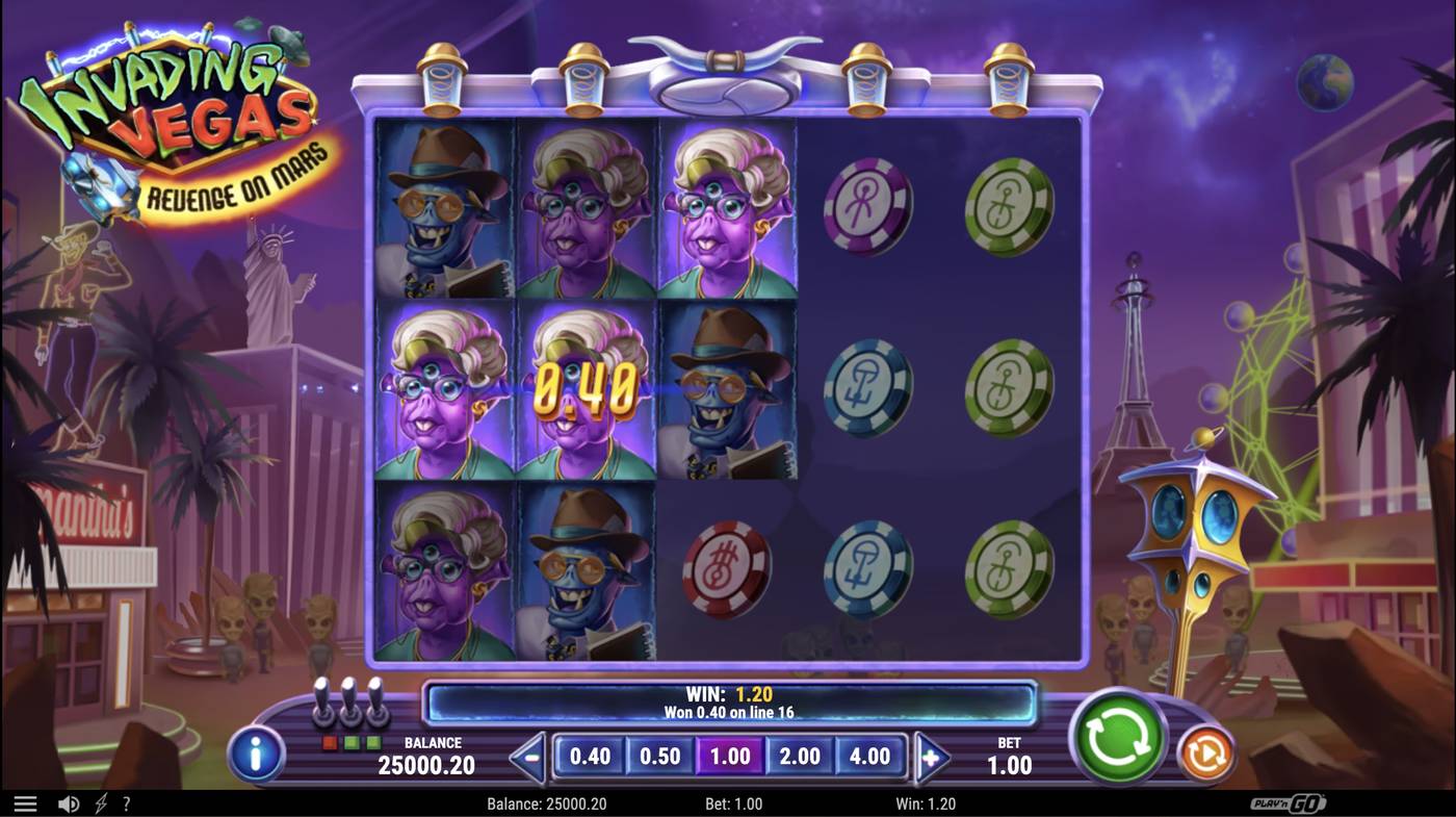 Invading Vegas Revenge on Mars: image of winning