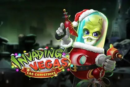 Invading Vegas: Las Christmas Online Slot Logo