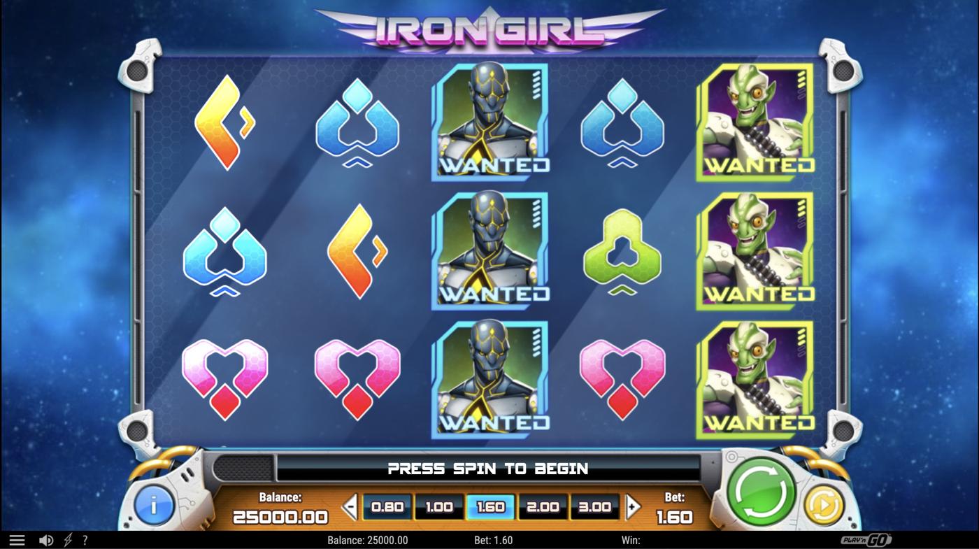 Iron Girl: image of main menu