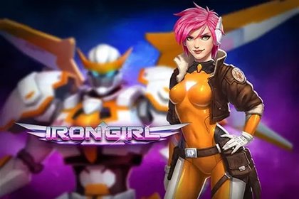 Iron Girl Online Slot Logo