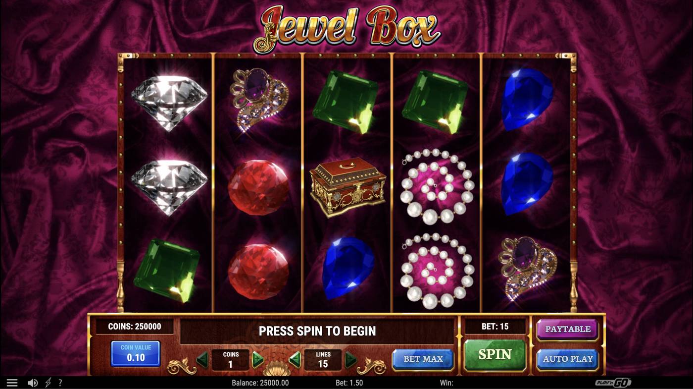 Jewel Box: image of main menu