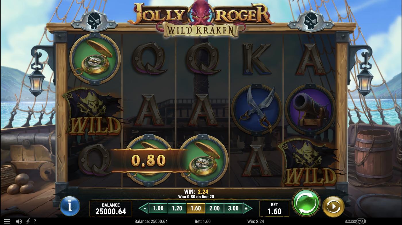 Jolly Roger Wild Kraken: image of winning