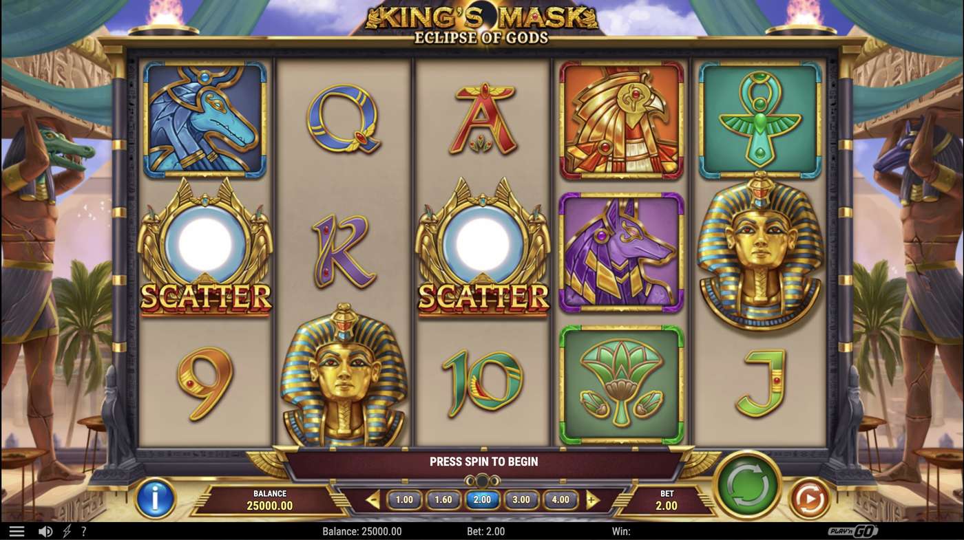 King's Mask Eclipse of Gods: image of main menu
