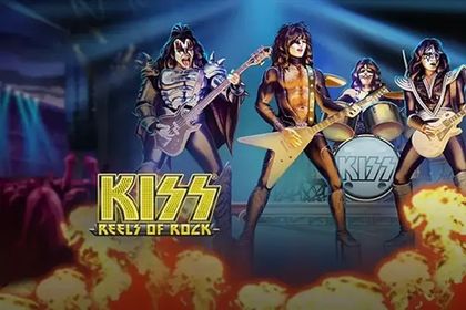 Kiss Reels of Rock Online Slot Logo