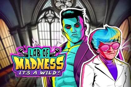 Lab of Madness It's A-Wild! Online Slot Logo