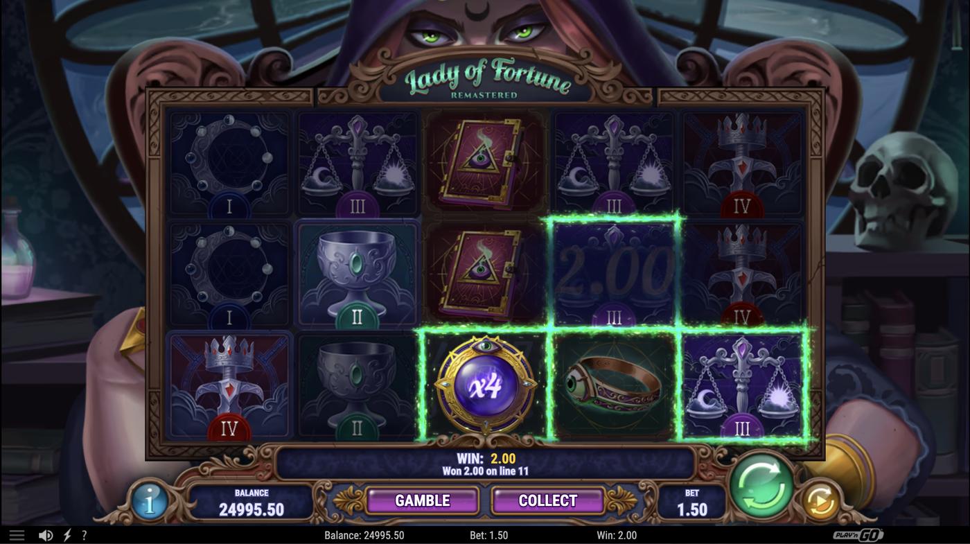 Lady of Fortune Remastered: image of winning