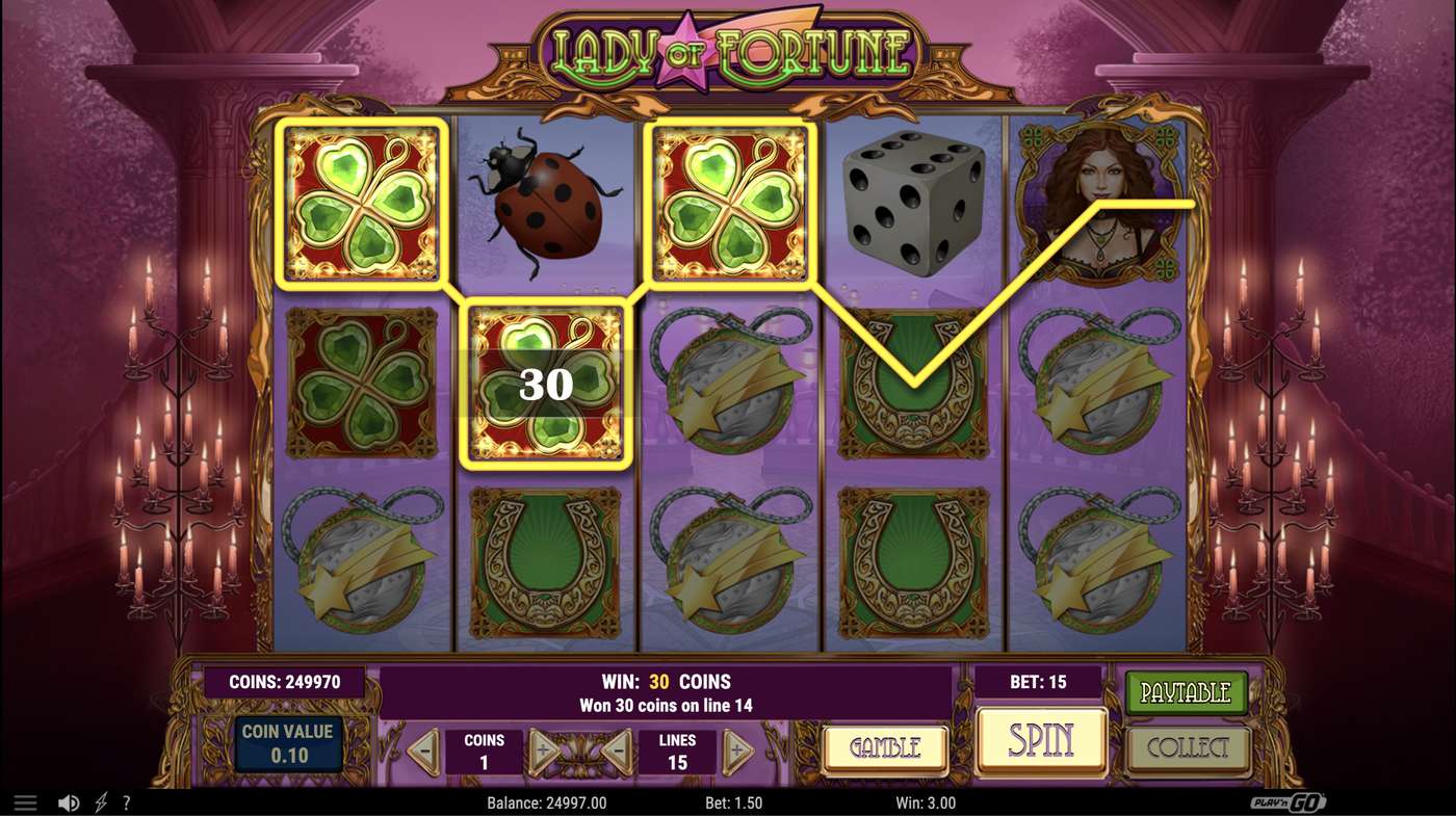 Lady of Fortune: image of winning