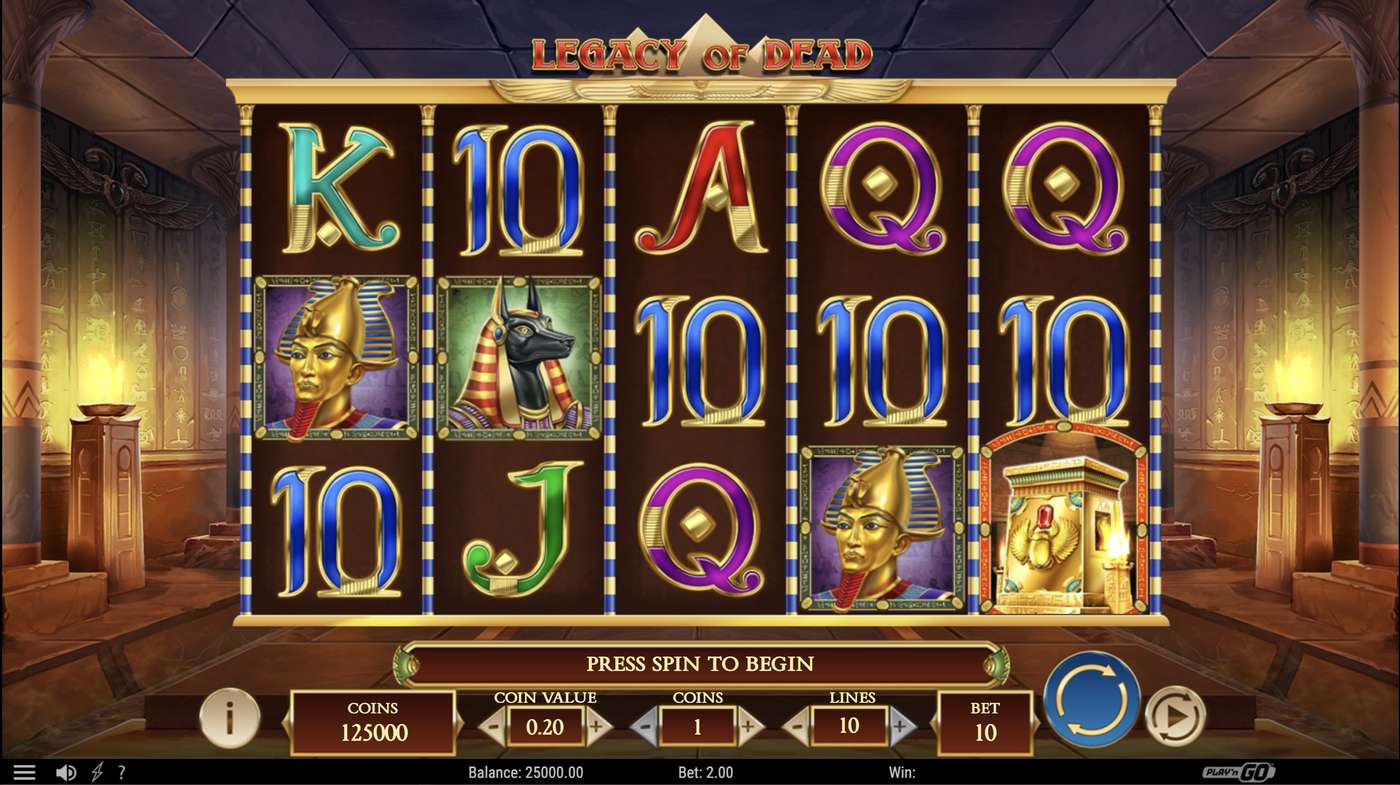 Legacy of Dead: image of main menu