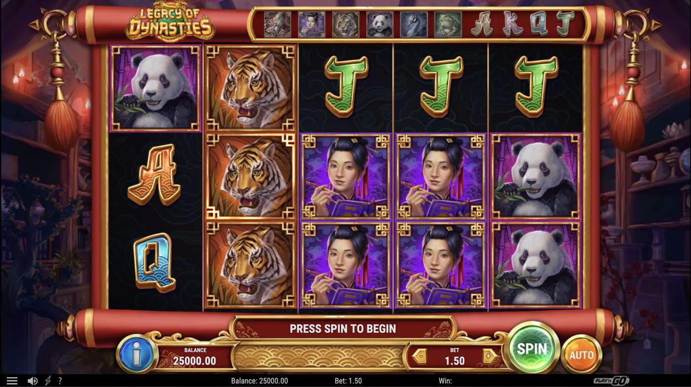 Legacy of Dynasties: image of main menu