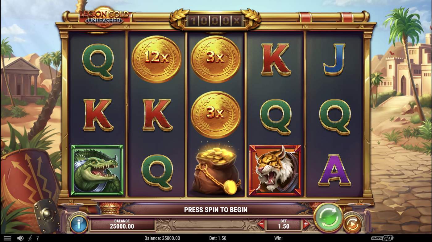 Legion Gold Unleashed: image of main menu