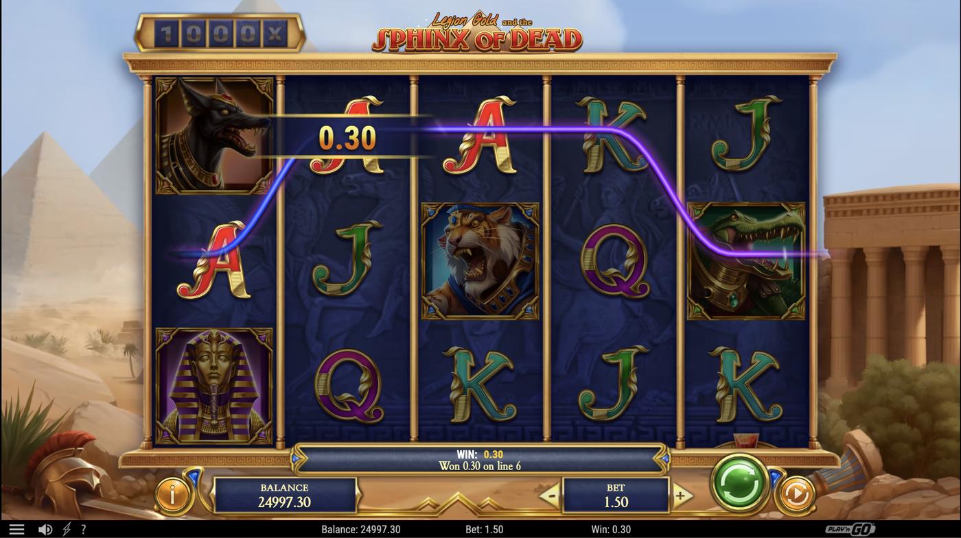 Legion Gold and the Sphinx of Dead: image of winning