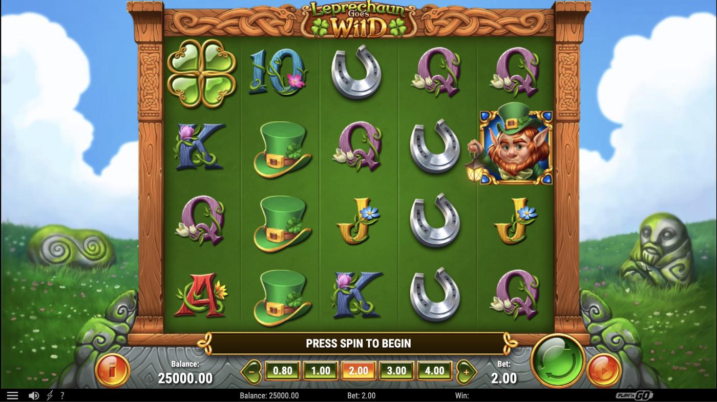 Leprechaun Goes Wild: image of main menu