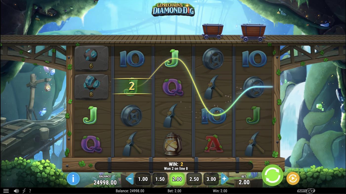 Leprechaun's Diamond Dig: image of winning
