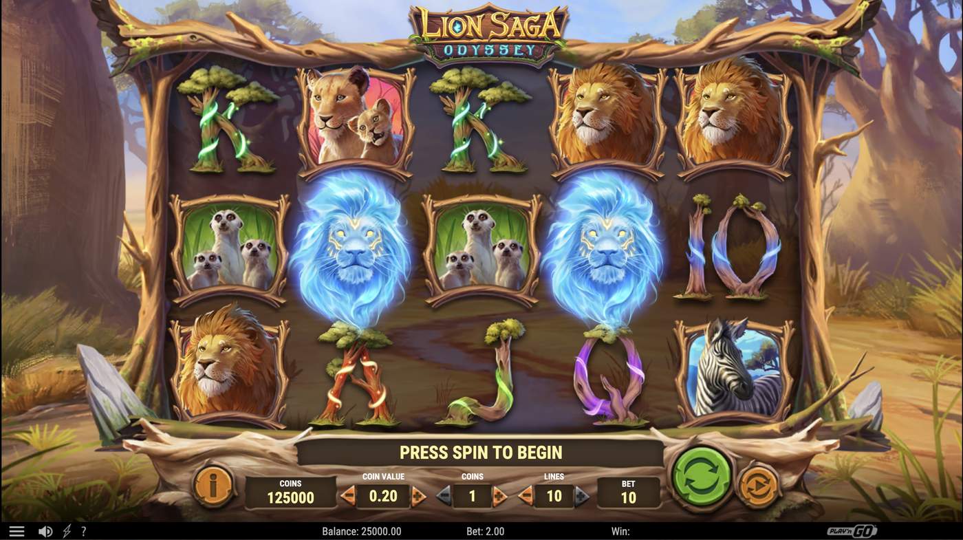 Lion Saga Odyssey: image of main menu