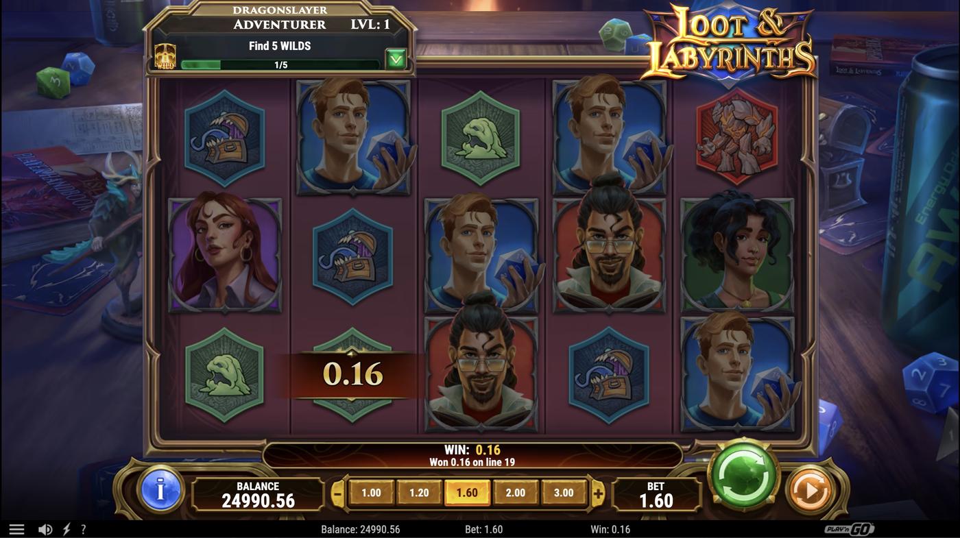 Loot & Labyrinths: image of winning