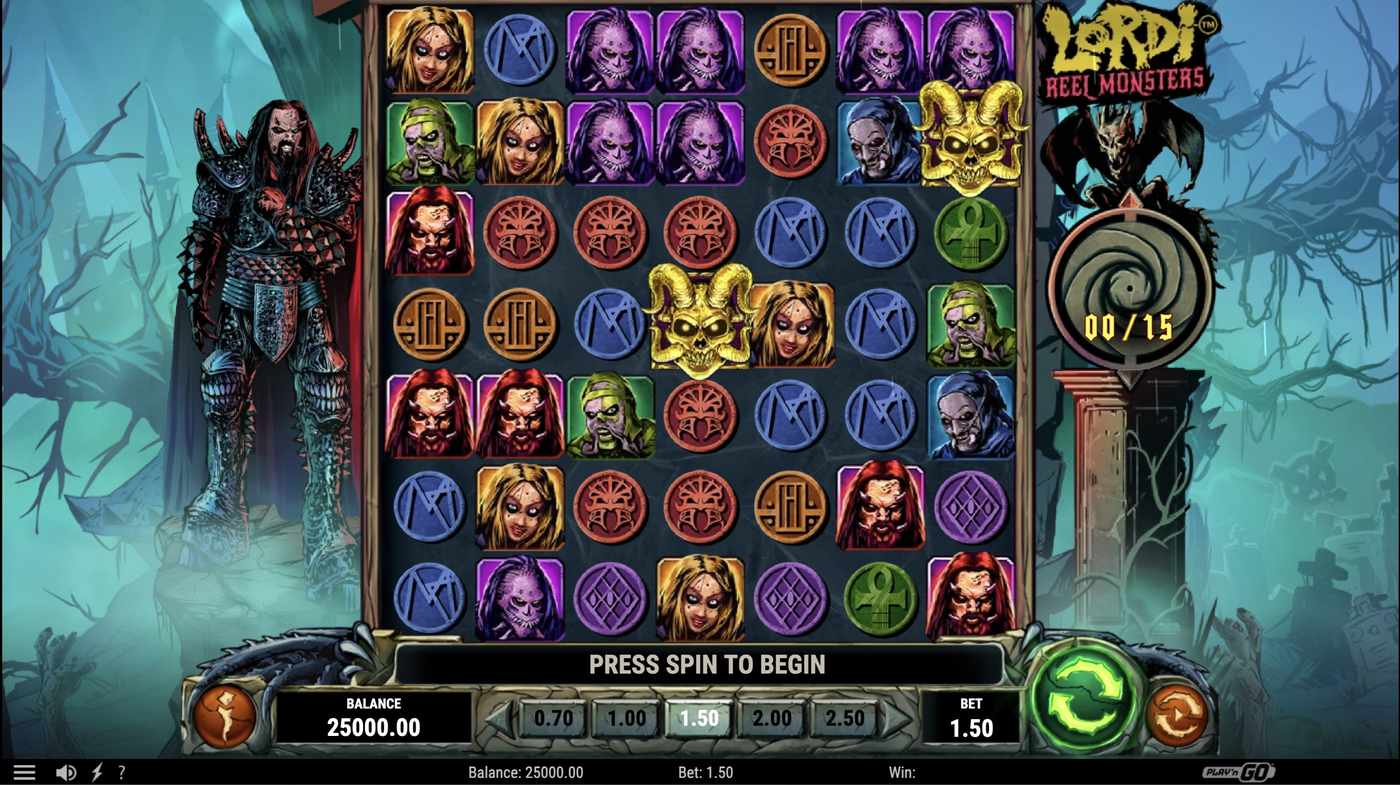 Lordi Reel Monsters: image of main menu