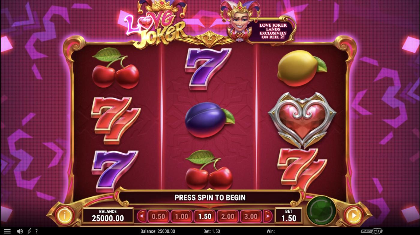 Love Joker: image of main menu