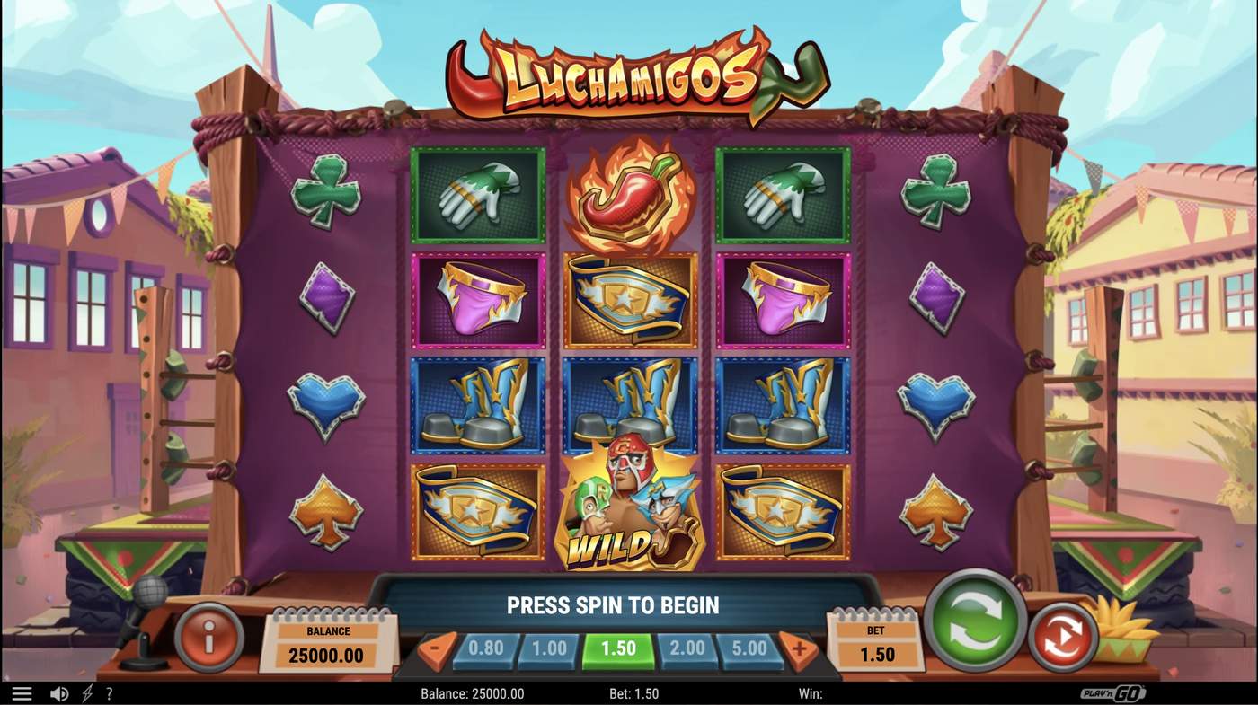 Luchamigos: image of main menu