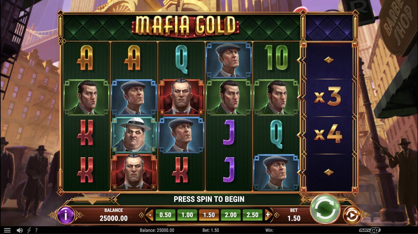 Mafia Gold: image of main menu