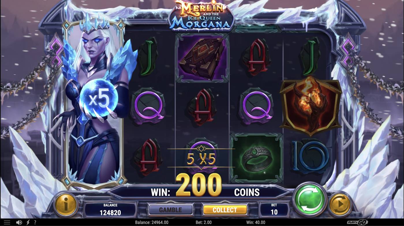 Merlin and the Ice Queen Morgana: image of winning