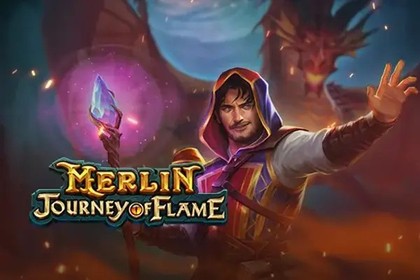 Merlin: Journey of Flame Online Slot Logo