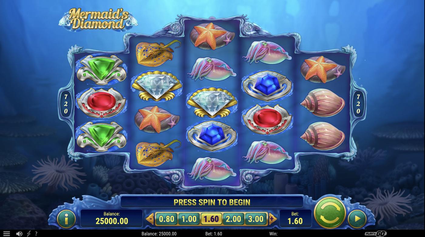 Mermaid's Diamond: image of main menu