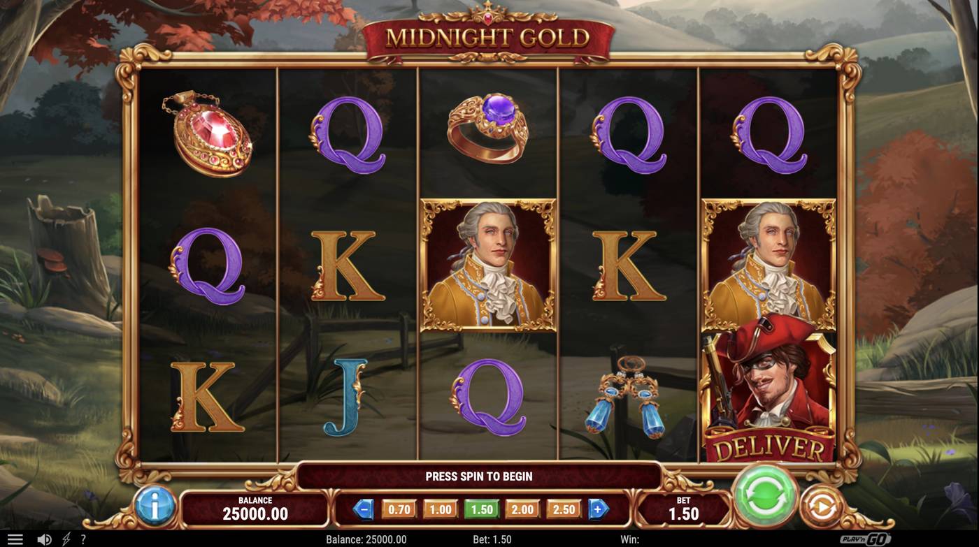 Midnight Gold: image of main menu