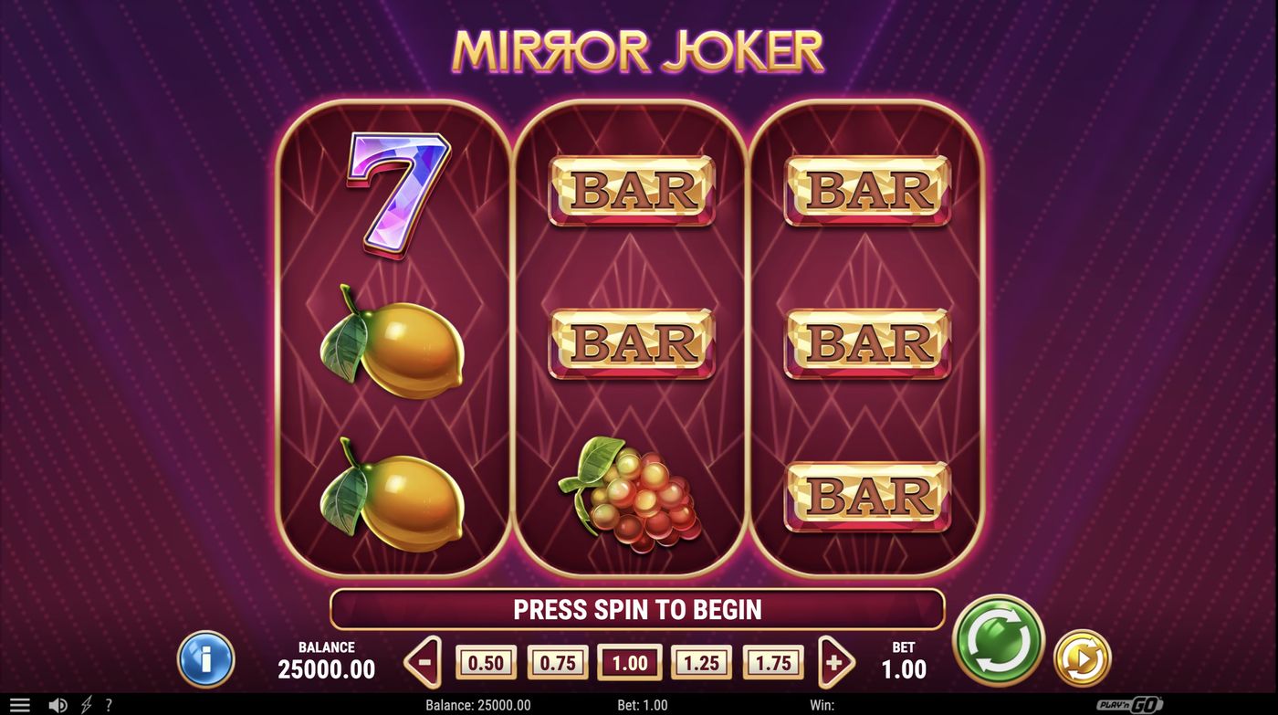 Mirror Joker: image of main menu