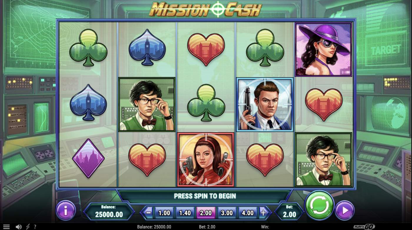 Mission Cash: image of main menu