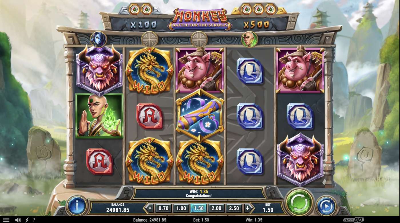 Monkey: Battle for the Scrolls: image of winning