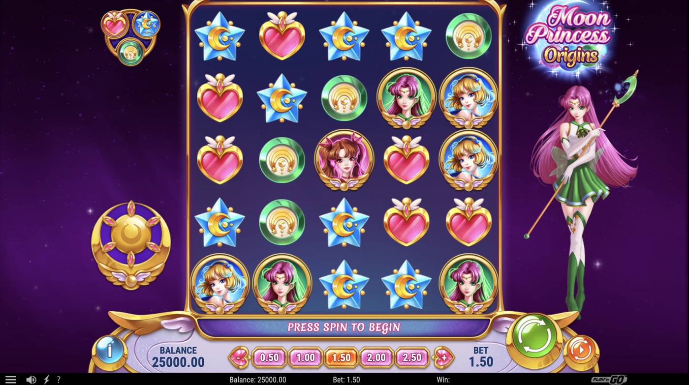 Moon Princess Origins: image of main menu