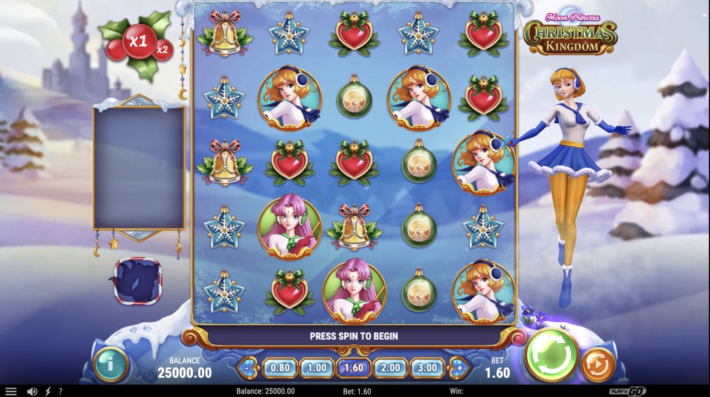 Moon Princess: Christmas Kingdom: image of main menu