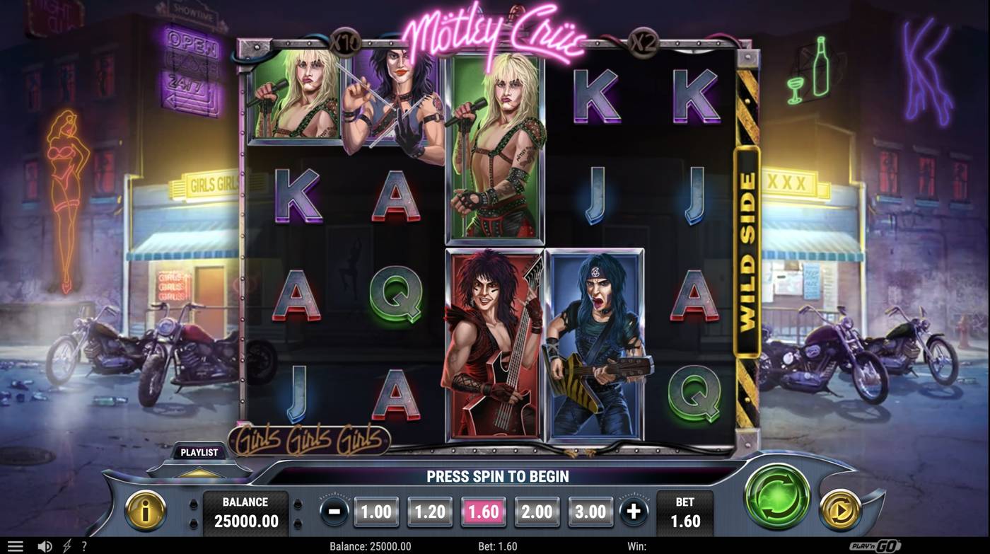 Motley Crue: image of main menu