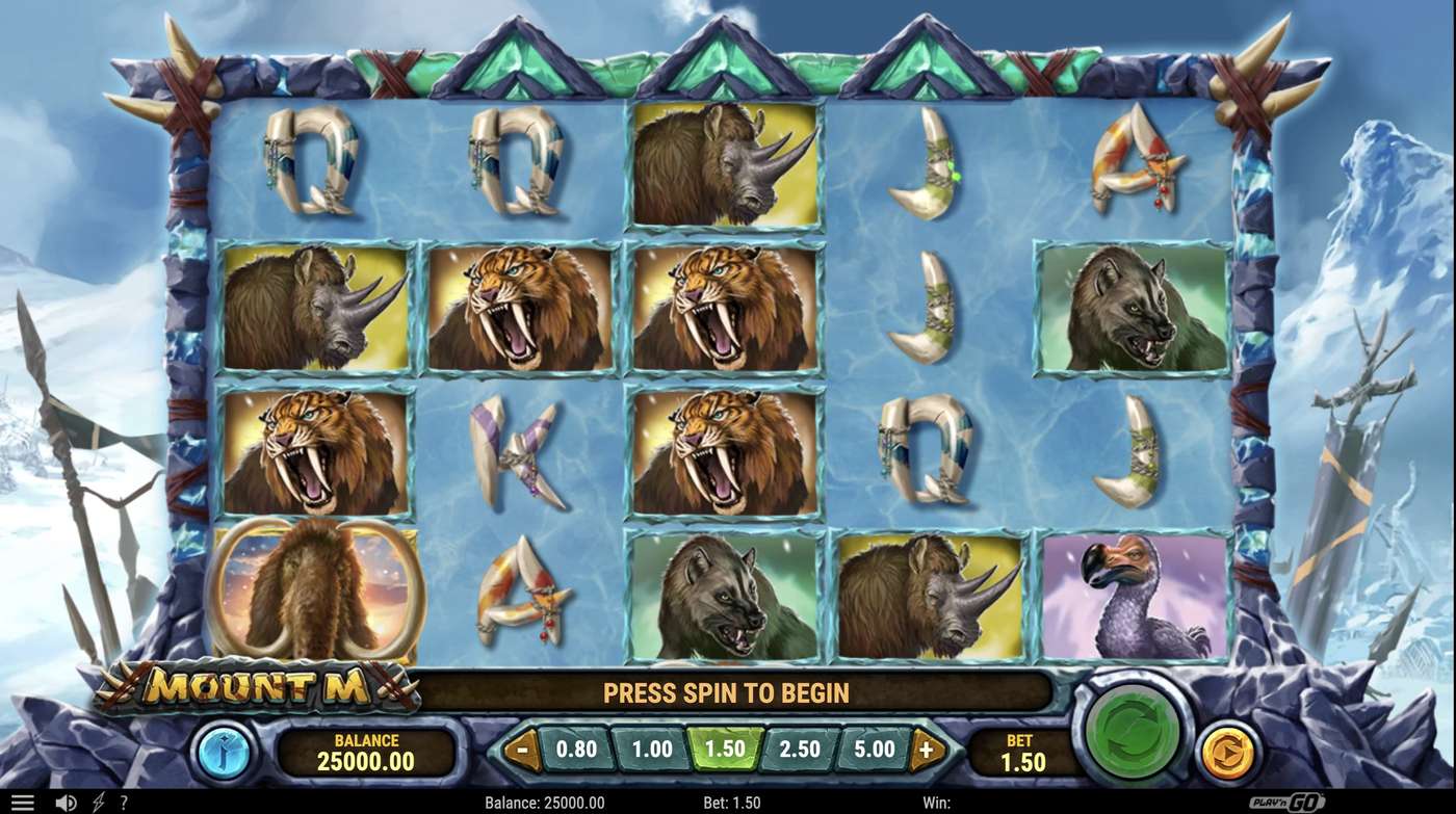 Mount M: image of main menu