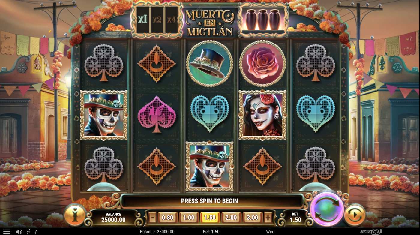 Muerto en Mictlán: image of main menu