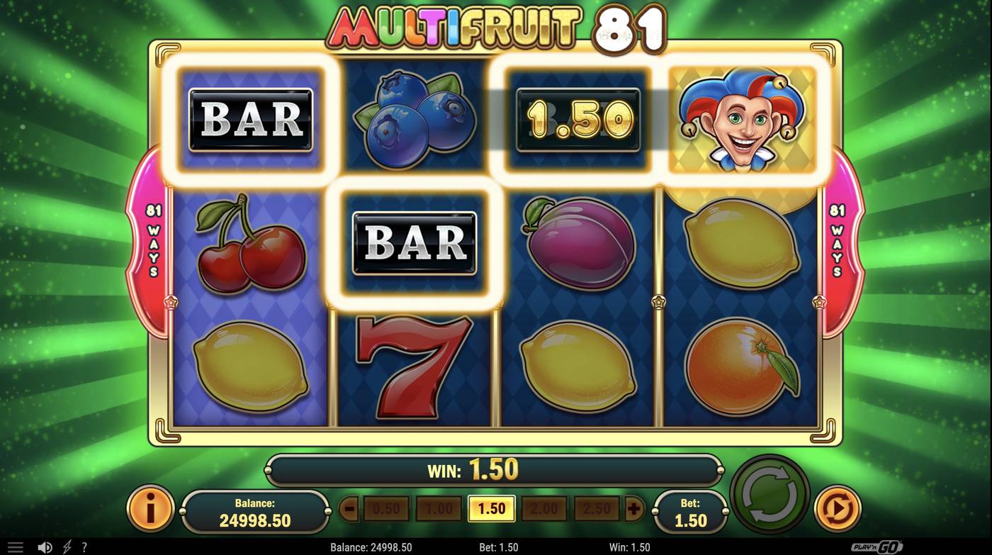 Multifruit 81: image of winning