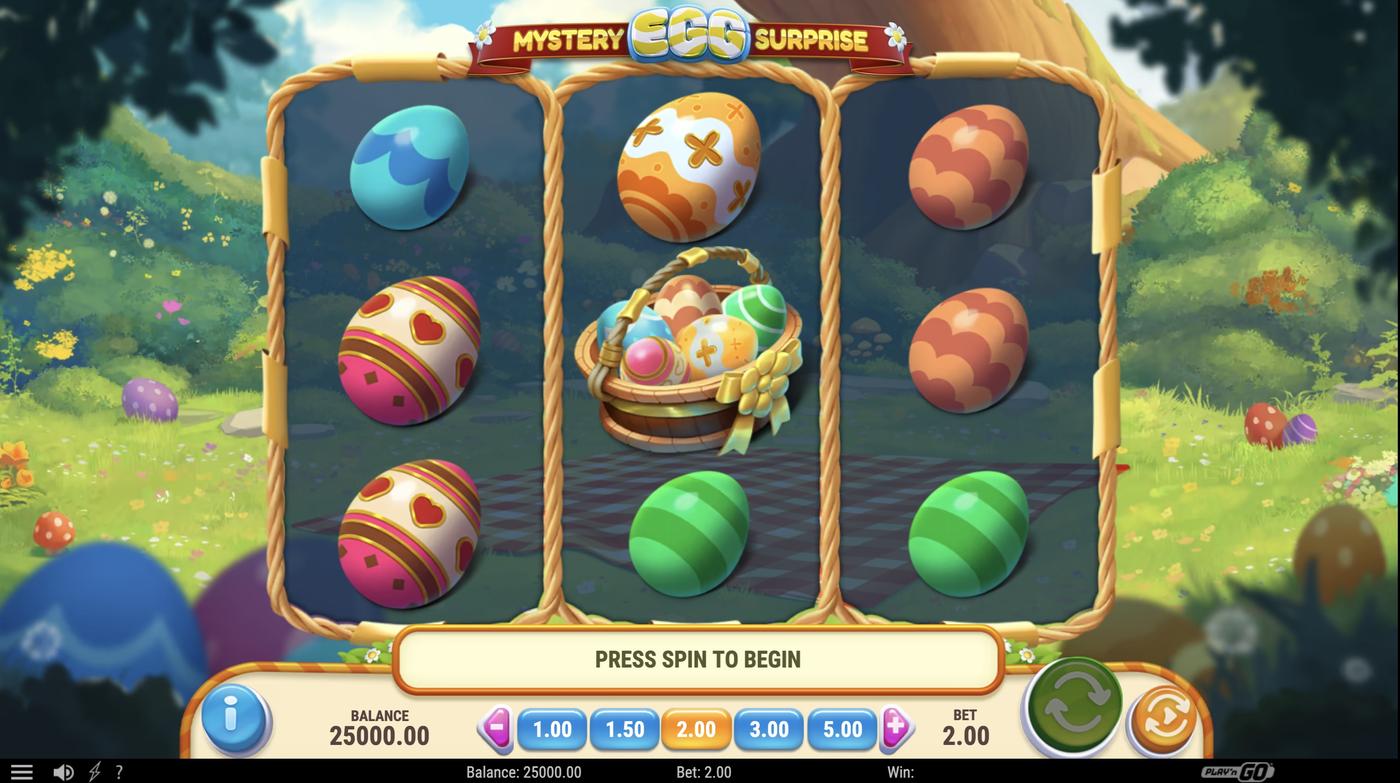 Mystery Egg Surprise: image of main menu