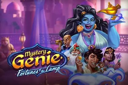 Mystery Genie Fortunes of the Lamp Online Slot Logo