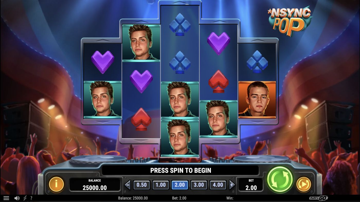 NSYNC Pop: image of main menu