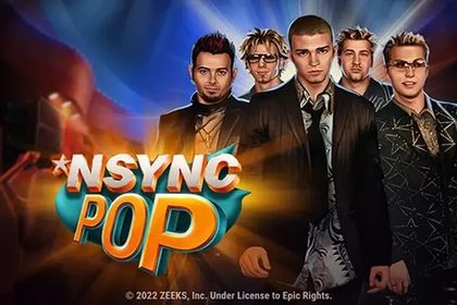 NSYNC Pop Online Slot Logo