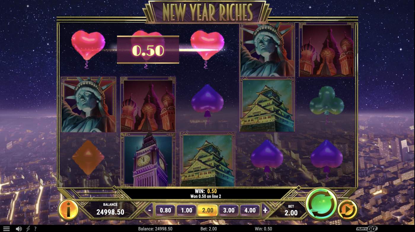 New Year Riches: image of winning