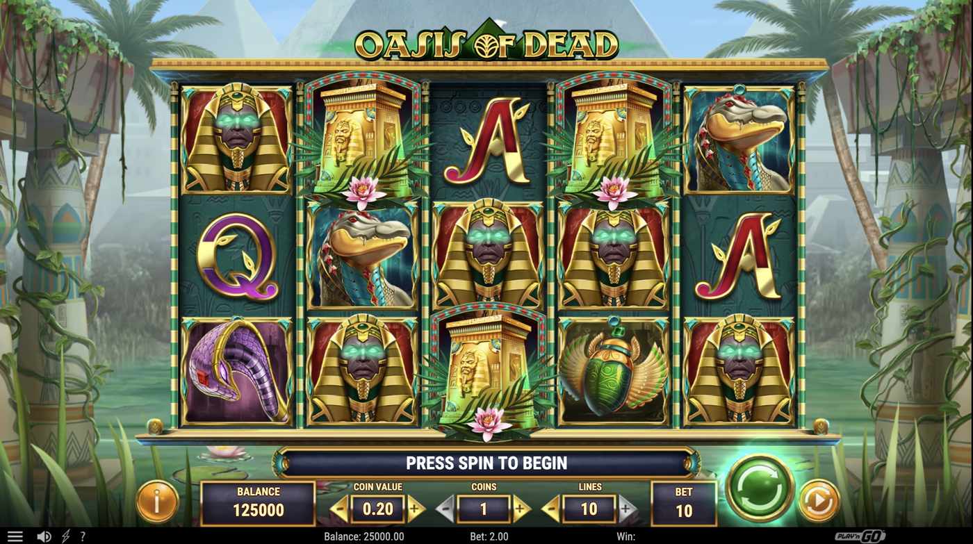 Oasis of Dead: image of main menu