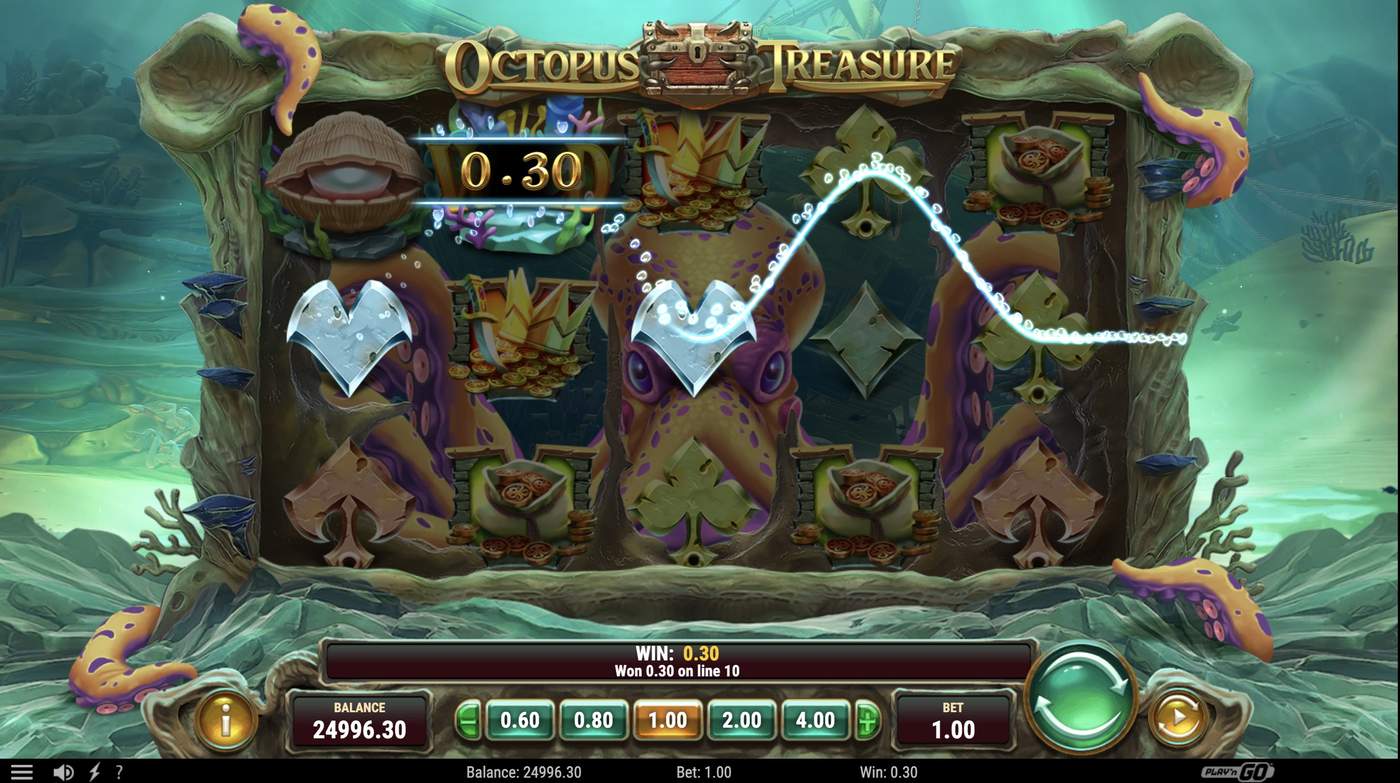 Octopus Treasure: image of winning
