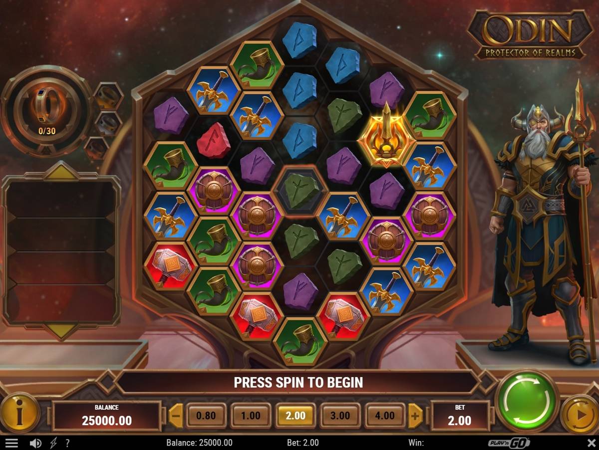Odin Protector of Realms: image of main menu