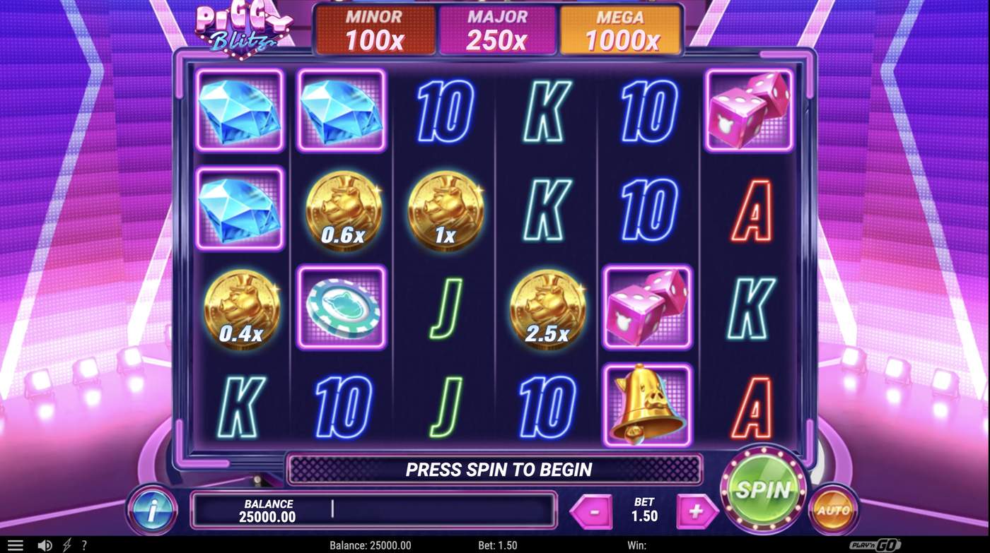 Piggy Blitz: image of main menu
