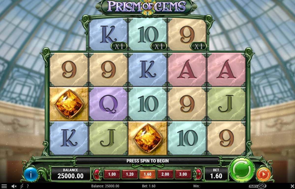 Prism of Gems: image of main menu