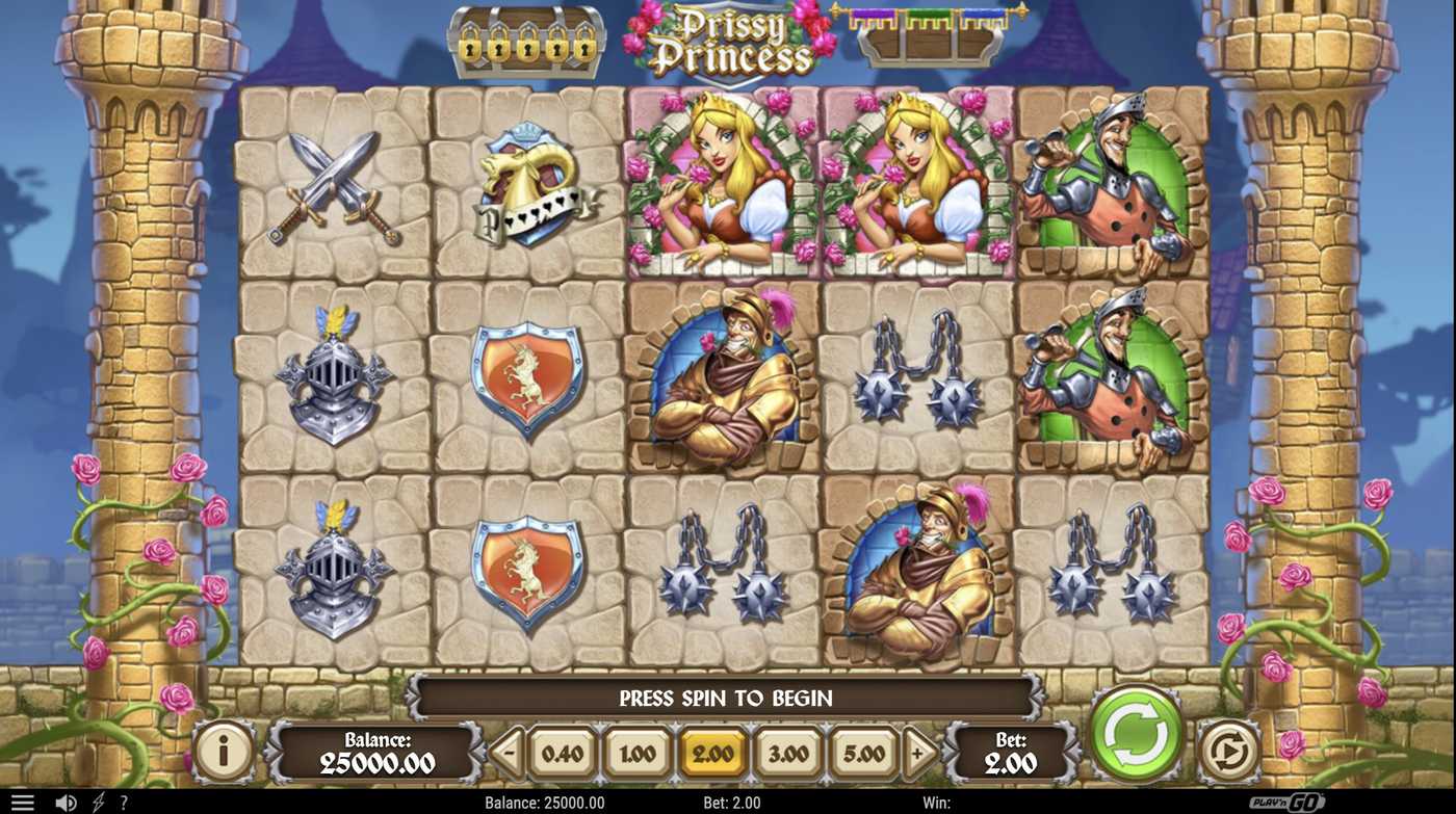 Prissy Princess: image of main menu