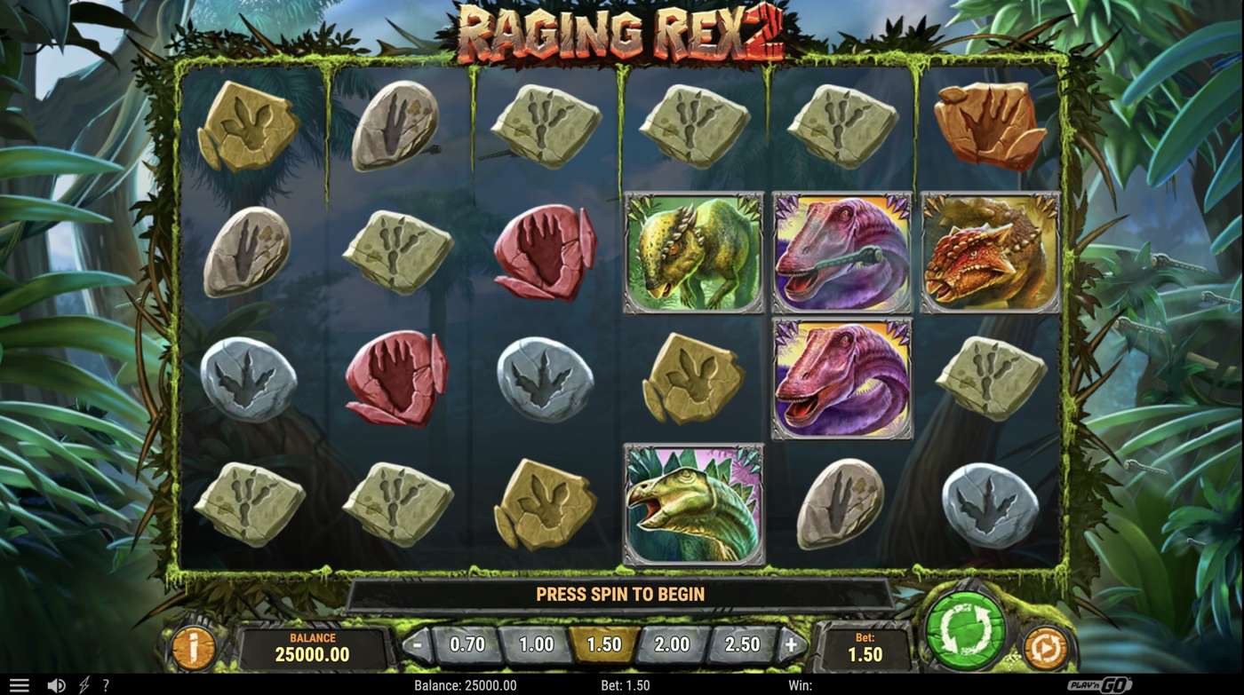 Raging Rex 2: image of main menu