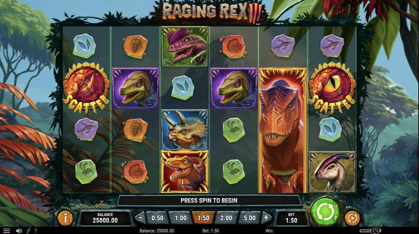 Raging Rex 3: image of main menu